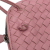 Bottega Veneta B Bottega Veneta Pink Calf Leather Intrecciato Nodini Italy