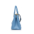 Prada B Prada Blue Calf Leather Medium Saffiano Lux Galleria Double Zip Tote Italy