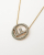 Fendi F Rhinestone Necklace