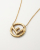 Fendi F Rhinestone Necklace