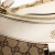 Gucci B Gucci Brown Beige with White Canvas Fabric GG Abbey D-Ring Shoulder Bag Italy