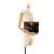 Celine B Celine Black with Brown Calf Leather Clutch Italy