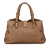 Bottega Veneta B Bottega Veneta Brown Bronze Calf Leather Large Intrecciato Roma Tote Italy