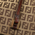 Fendi B Fendi Brown Canvas Fabric Zucchino Tote Italy