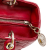 Christian Dior B Dior Red Lambskin Leather Leather Medium Lambskin Cannage Lady Dior Italy