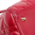 Christian Dior B Dior Red Lambskin Leather Leather Medium Lambskin Cannage Lady Dior Italy