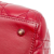 Christian Dior B Dior Red Lambskin Leather Leather Medium Lambskin Cannage Lady Dior Italy