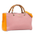 Gucci AB Gucci Pink with Orange Calf Leather Medium Bicolor Bamboo Shopper Italy