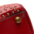 Christian Dior AB Dior Red Lambskin Leather Leather Small Lambskin Cannage Studded Supple Lady Dior Italy