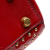 Christian Dior AB Dior Red Lambskin Leather Leather Small Lambskin Cannage Studded Supple Lady Dior Italy