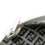 Fendi B Fendi Gray with White Canvas Fabric Zucchino Baguette Italy