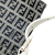 Fendi B Fendi Gray with White Canvas Fabric Zucchino Baguette Italy