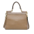 Dolce & Gabbana B Dolce & Gabbana Brown Nude Calf Leather Medium Bicolor Miss Sicily Satchel Italy