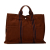 Hermès B Hermès Brown Canvas Fabric Fourre Tout MM France