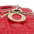 Christian Dior B Dior Red Lambskin Leather Leather Small Lambskin Cannage Lucky Badges My Lady Dior Italy