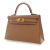 Hermès A Hermès Brown Calf Leather Mini Epsom Kelly Sellier 20 France