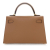 Hermès A Hermès Brown Calf Leather Mini Epsom Kelly Sellier 20 France