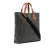 Goyard AB Goyard Black with Brown Coated Canvas Fabric Goyardine Voltaire III France