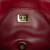 Chanel B Chanel Red Dark Red Lambskin Leather Leather Small Lambskin Color Match Flap Italy