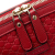 Gucci AB Gucci Red Calf Leather Medium Microguccissima Dome Satchel Italy