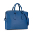 Prada B Prada Blue Saffiano Leather Zip Briefcase Italy