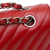 Chanel B Chanel Red Caviar Leather Leather Medium Classic Chevron Caviar Double Flap France