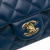 Chanel B Chanel Blue Lambskin Leather Leather Mini Rectangular Classic Lambskin Single Flap Italy