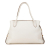 Prada B Prada White Calf Leather Vitello Daino Satchel Romania