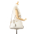 Prada B Prada White Calf Leather Vitello Daino Satchel Romania