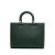 Christian Dior AB Dior Green Dark Green Calf Leather Large skin Lady D-Sire Bag Italy