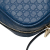 Gucci B Gucci Blue Calf Leather Mini Microguccissima Bree Crossbody Italy