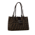 Fendi B Fendi Brown Canvas Fabric Zucca Shoulder Bag Italy