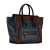 Celine B Celine Blue with Brown Calf Leather Mini Bicolor Luggage Tote Italy