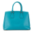 Prada B Prada Blue Turquoise Saffiano Leather Lux Parabole Tote Italy