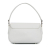 Prada AB Prada White Saffiano Leather Lux Pushlock Flap Italy