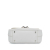 Prada AB Prada White Saffiano Leather Lux Pushlock Flap Italy