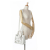 Christian Dior AB Dior White Calf Leather Medium skin Beads And Rhinestone Embellished Lady Dior Italy