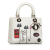 Christian Dior AB Dior White Lambskin Leather Leather Medium Lambskin Paradise Lady Dior Italy