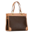 Celine B Celine Brown Coated Canvas Fabric Macadam Handbag Italy