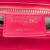 Christian Dior B Dior Pink Dark Pink Lambskin Leather Leather Medium Lambskin Cannage Lady Dior Italy