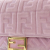 Fendi B Fendi Pink Velvet Fabric Zucca Embossed Baguette Satchel Italy