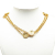 Chanel B Chanel Gold Gold Plated Metal CC Medallion Station Necklace France