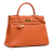 Hermès AB Hermès Orange Calf Leather Togo Kelly Retourne 35 France