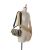 Fendi AB Fendi Black with Brown Beige Raffia Natural Material Zucca Baguette Satchel Italy