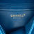 Chanel B Chanel Blue Lambskin Leather Leather Mini Rectangular Classic Chevron Lambskin Single Flap Italy