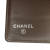 Chanel B Chanel Green Olive Green with Brown Dark Brown Calf Leather CC skin Bifold Wallet France