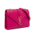 Saint Laurent AB Saint Laurent Pink Lambskin Leather Leather Medium Monogram Matelasse Envelope Shoulder Bag Italy