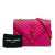 Saint Laurent AB Saint Laurent Pink Lambskin Leather Leather Medium Monogram Matelasse Envelope Shoulder Bag Italy