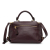 Salvatore Ferragamo B Ferragamo Red Bordeaux Calf Leather Gancini Sofia Satchel Italy