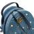 Gucci B Gucci Blue Denim Denim Fabric Small GG Marmont Pearl Backpack Italy